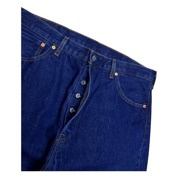 LEVIS 501 Relaxed Straight Leg Casual Designer Denim Pants Jeans Mens 40x36 - Picture 6 of 8